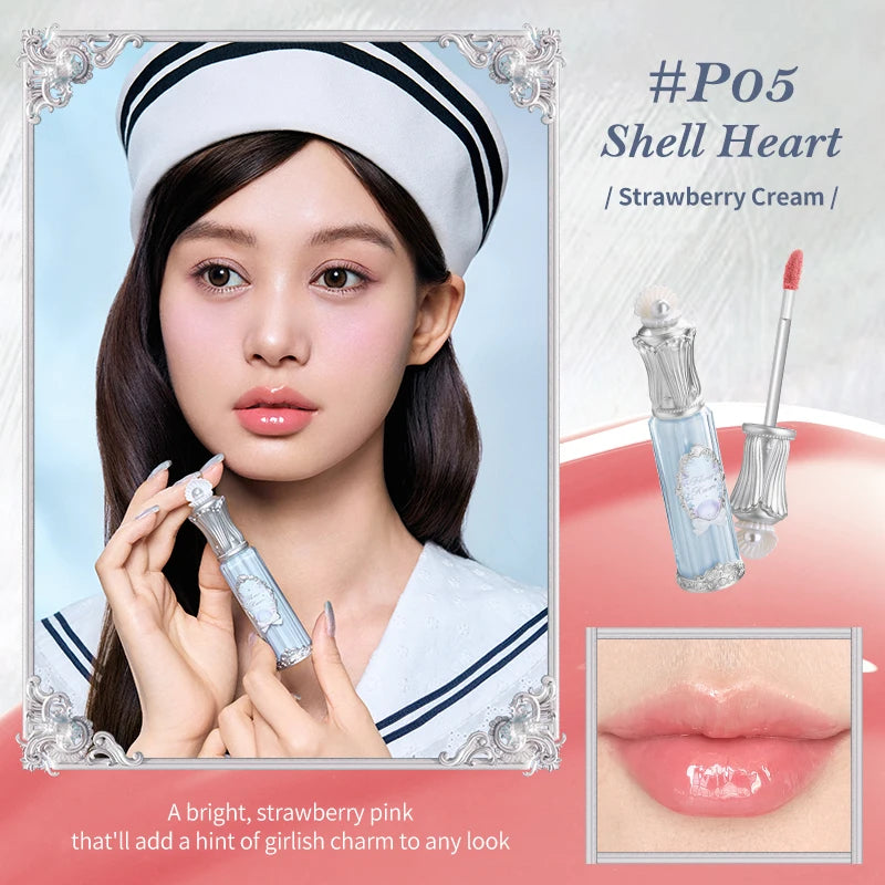 Flower Knows Shell's Jewel Collection Nourishing Lip Glaze P05 Shell Heart