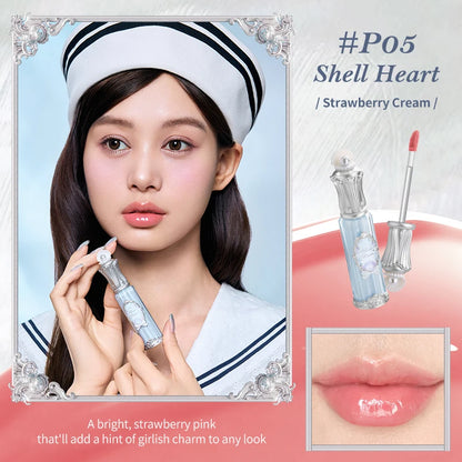 Flower Knows Shell's Jewel Collection Nourishing Lip Glaze P05 Shell Heart