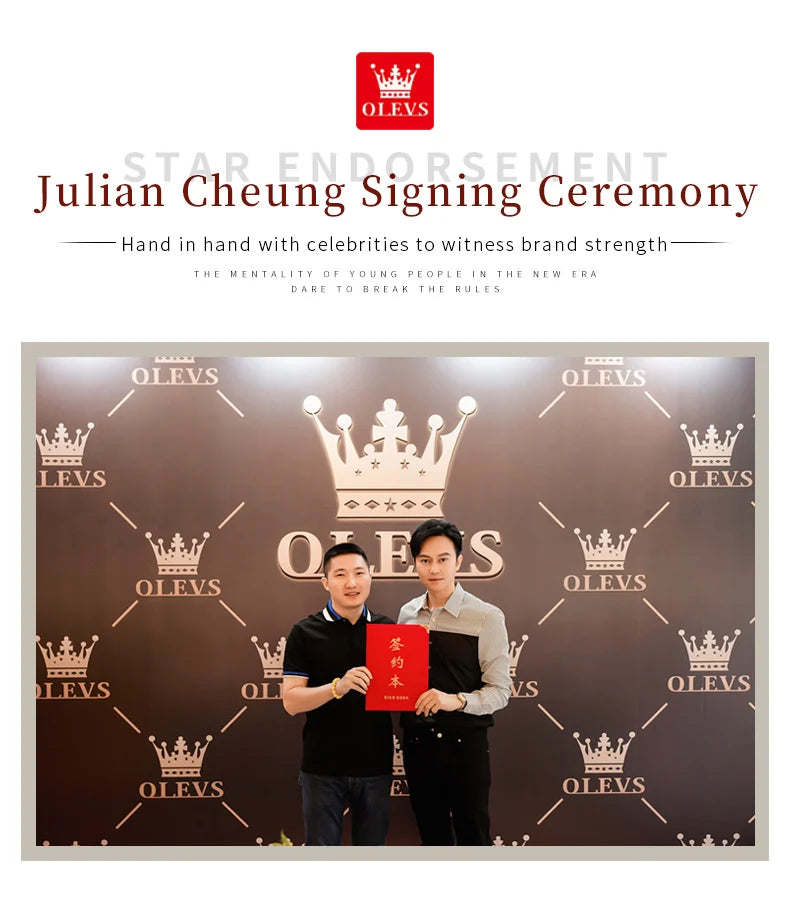 OLEVS Luxury Brand Women's Watches Elegant Fashion Ceramic strip Waterproof Japan Imports Quartz Watch Dress Lady Watch Simple