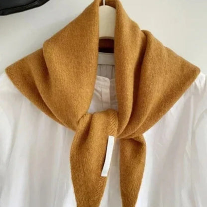 British Korean Style Niche Wool Knitted Triangular Scarf Women Headscarf Knitted Scarf Multi-functional Warm Knitted Scarf Badiee Stylez