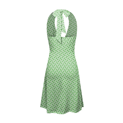 Ladies' Sexy Elegant Bohemian Floral Printed Summer Sleeveless Deep V-neck High Waist Beach Vacation A-line Daily Ruffle Dresses