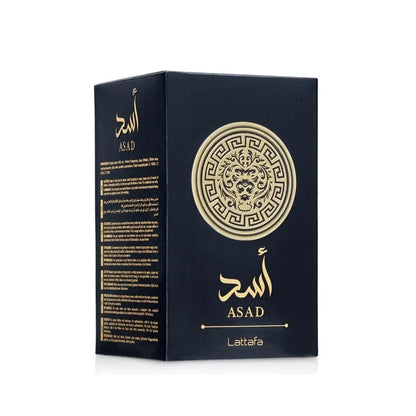 Lattafa Perfumes Black Edition Asad For Unisex Eau De Perfume Spray, 3.4 Ounce Long-Lasting Floral Scent Best Gift - Badiee Stylez