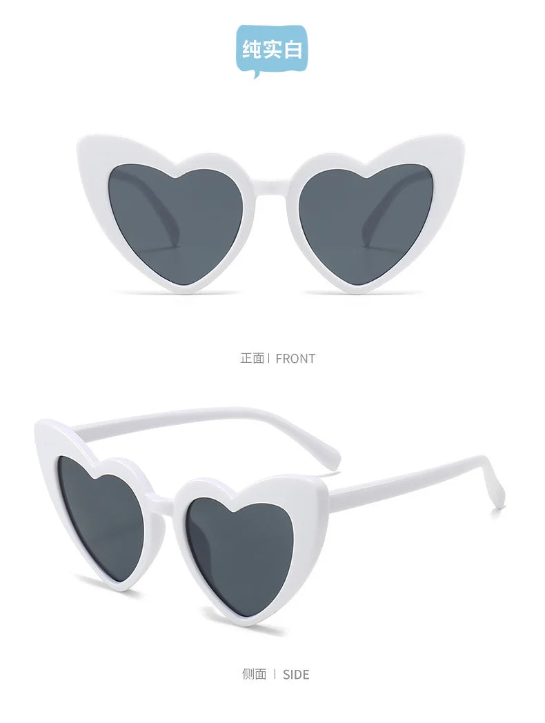 New Peach Heart Children's Frame Fashion Sunglasses Personality Boys and Girls Children's Glasses Sunglasses Outdoor Sunvisor