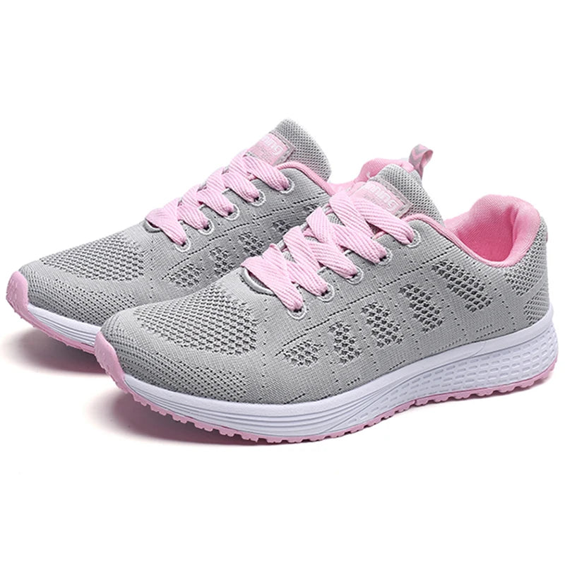 Fashion 2025 New Women's Sneakers Platform Shoes Woman Plus Size Casual Sneaker Woman Lace Up Female Sneakers Tenis Feminino Badiee Stylez