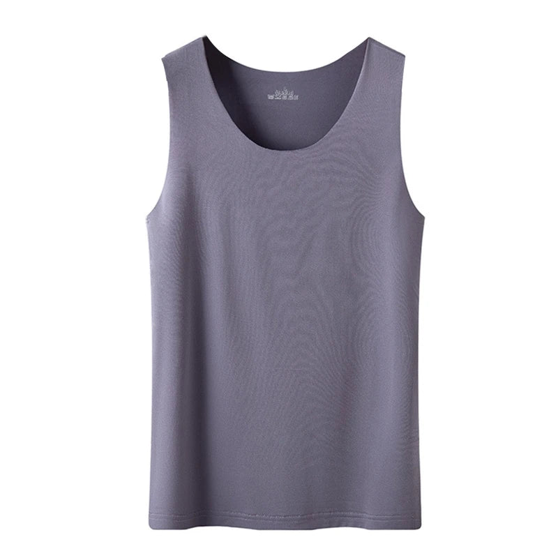 Women Summer Ice Silk Seamless Top Basic Sleeveless O-Neck Racerback Athletic Thin Shirts Plain Solid Color Yoga Quick Dropship Gray