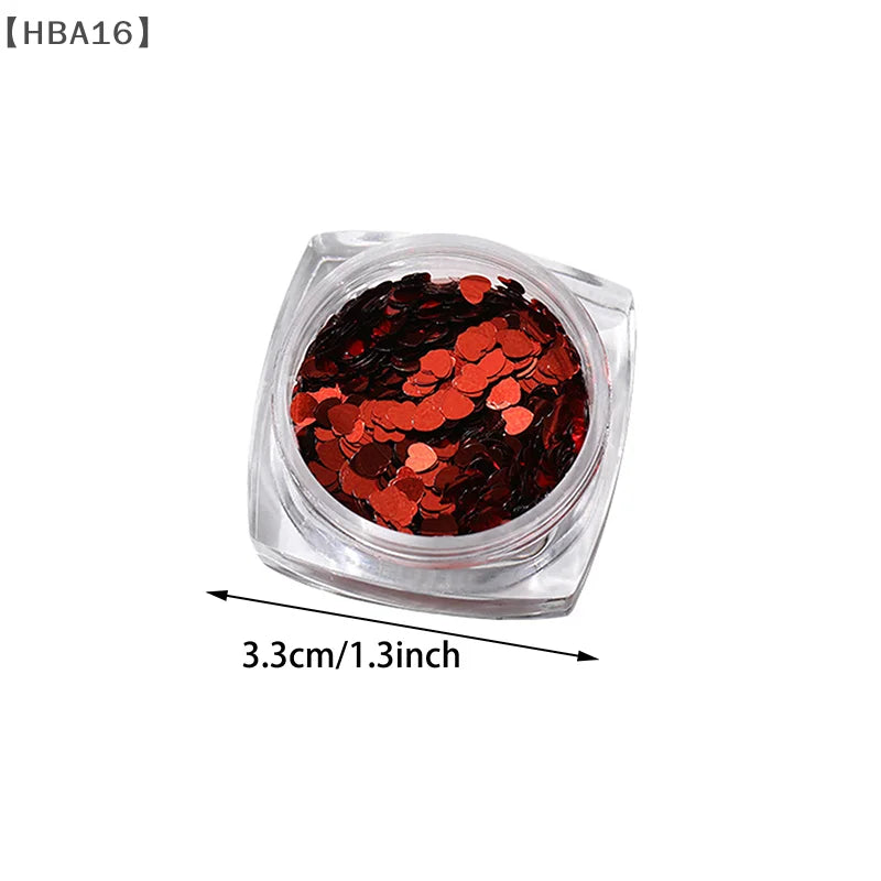 Holographic Laser Star Love Sequins Nail Glitter Gold Silver Sequin Mix Size Paillette DIY Design Nail Art Decorations Tool