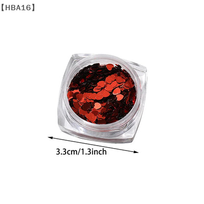 Holographic Laser Star Love Sequins Nail Glitter Gold Silver Sequin Mix Size Paillette DIY Design Nail Art Decorations Tool