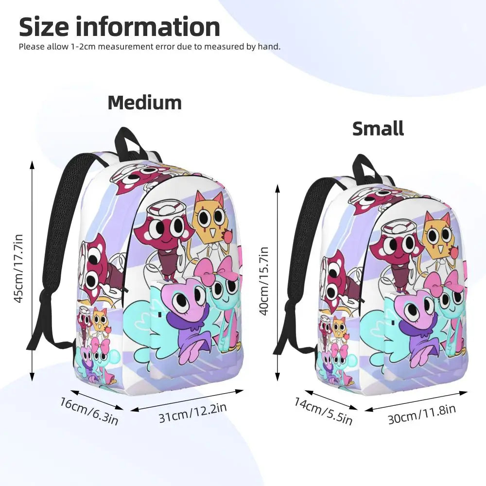 Dandys World Cool Backpack Lightweight High School Hiking Travel Game Logo Daypack for Men Women Laptop Computer Shoulder Bag