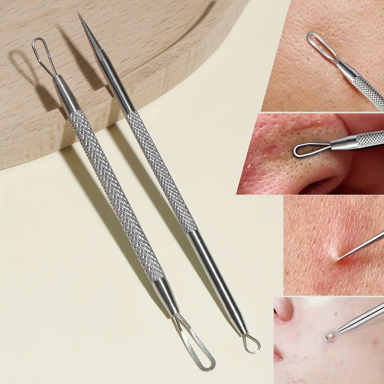 Extra Fine Cellular Acne Blackhead Tweezers - Facial Beauty Remove Acne Needle Tools for Skin Care,Blemish and Whitehead Removal