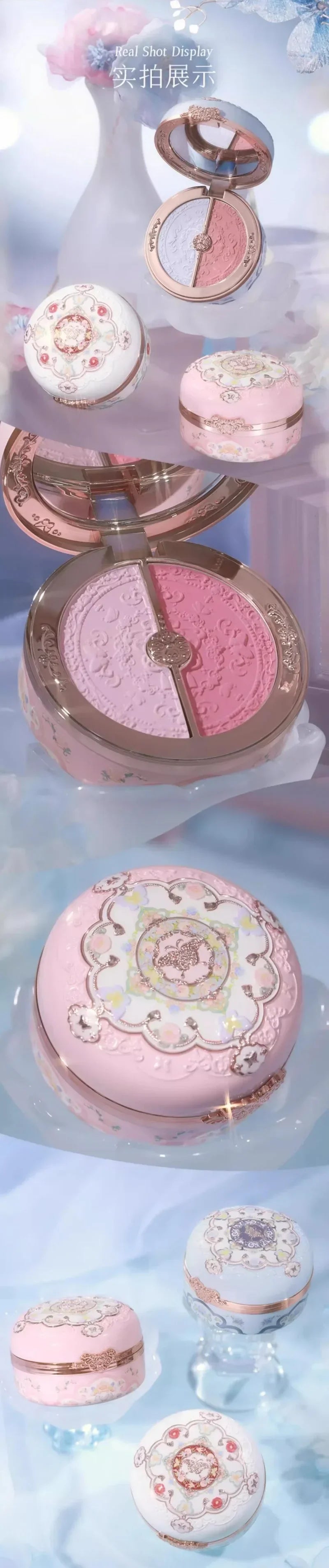 Flower Knows Blusher Butterfly Cloud Collar Collection Rouge Box Duo Blush For Dark Skin Peach Makeup For Cheeks Matte Finish