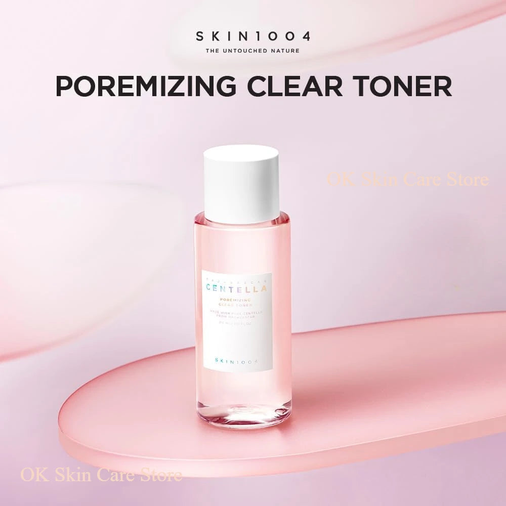 Korean Centella Pink Salt Pore Care Fresh Toner Ampoule Facial Serum Deep Cleanser and Face Cream Skincare Original Products Set