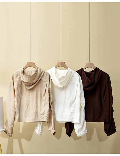 Women's Spring Summer New Hooded suit Casual Sports Fashion Chain Cardigan with Trousers Two-piece Set Badiee Stylez