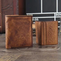 Vintage Genuine leather wallet Men leather long wallet men purse clutch bag male money clips zip around money bag card holder