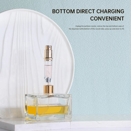 Louischanzl Perfume Atomizer Portable Liquid Cosmetics Containers Traveling 5ml Alcochol Perfume Refillable Bottles Empty Spray