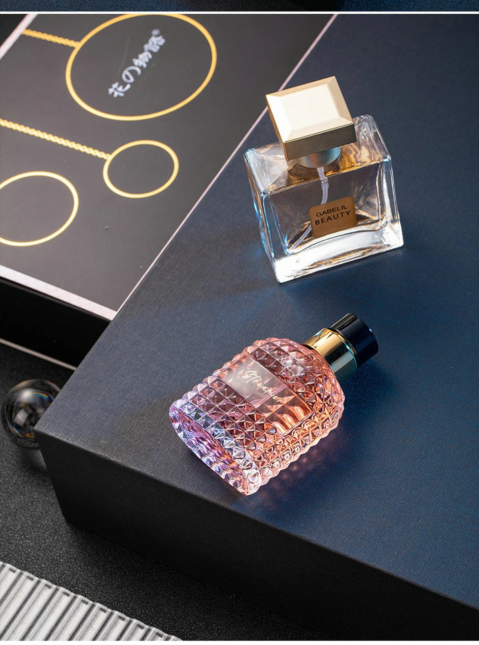 Gift Box Four Piece Set Women Perfume Spray 105ml Floral Scent Lasting Fragrance Pheromone Eau De Parfum Men Cologne Balminess Badiee Stylez