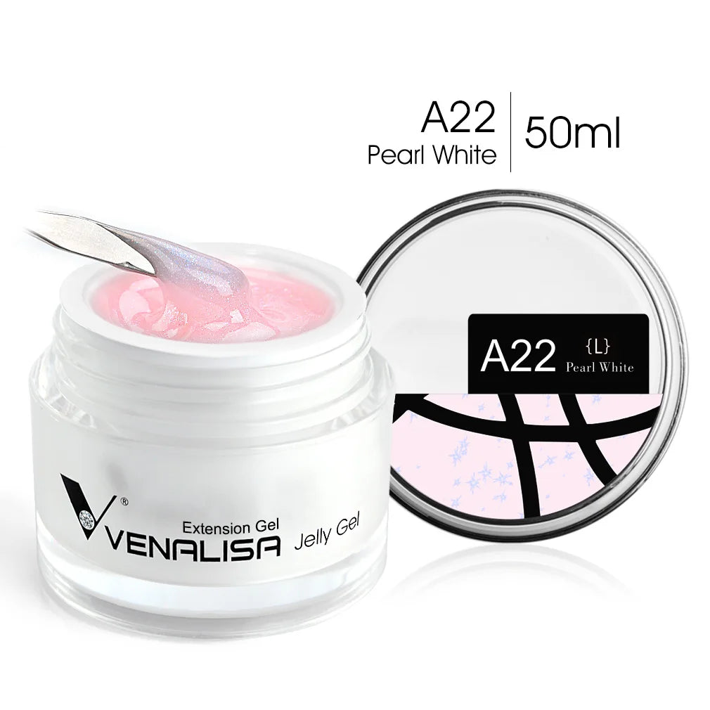 50ml Venalisa Soak off Thick Jelly Gel UV Construction Gel Builder Extend 24 Color Camouflage Milky White Nail Art Hard Nail Gel A22L
