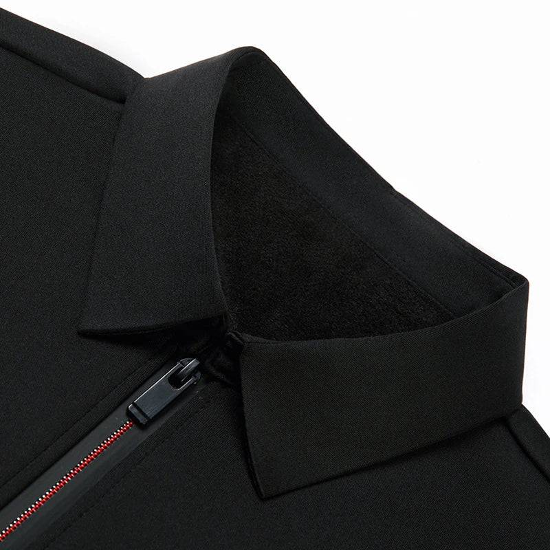 Men's Solid Color Long Sleeved POLO Shirt Casual Fashion Top Badiee Stylez