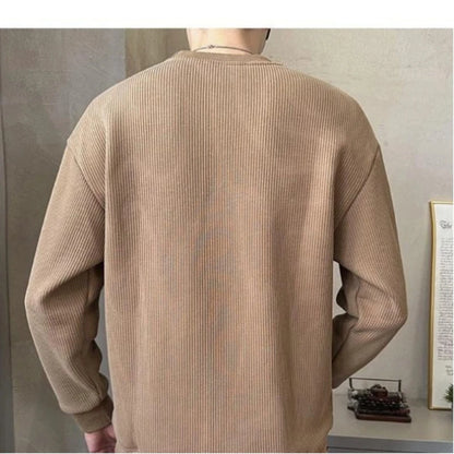 Trend Embroidery Street Casual Hoodies Sweatshirts Men's Long Sleeve Contrast Patchwork Fashion Tops Casual Vintage Men Clothing