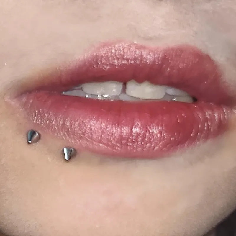 Stainless Steel Fake Nose Ring Sticker Non Piercied Lip Nails Ear Stud for Women Men Pack Fake Eyebrow Lip Piercing Body Jewelry Badiee Stylez