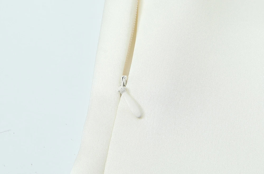 TRZA Women Sexy Fashion With Scarf Strapless Bustier Tops Straight Neck Side Zipper Female Camis Mujer