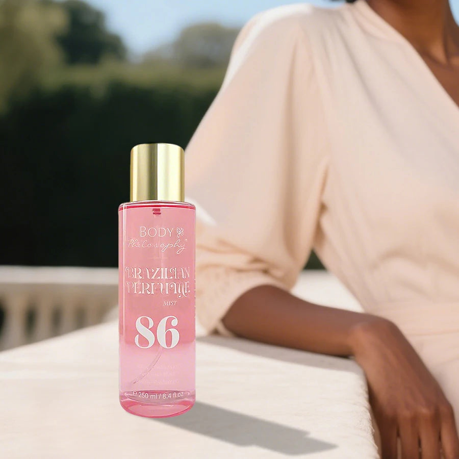 Women's Brazilian Perfume, 250ml Body & Hair Mist, Vanilla Uplifting Fragrance, Long Lasting Floral Fruity Gourmand Scent Spray - Badiee Stylez
