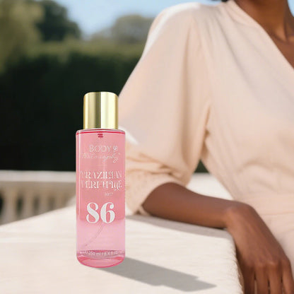 Women's Brazilian Perfume, 250ml Body & Hair Mist, Vanilla Uplifting Fragrance, Long Lasting Floral Fruity Gourmand Scent Spray - Badiee Stylez