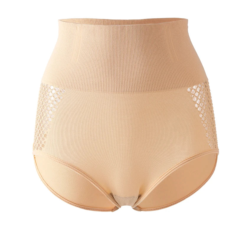 Flarixa 1/2/3Pcs Hollow Belly Control Shapewear Women Panties High Waist Double Layer Tummy Shaper Heart-shaped Hip Lift Pants Badiee Stylez