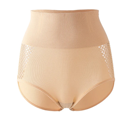 Flarixa 1/2/3Pcs Hollow Belly Control Shapewear Women Panties High Waist Double Layer Tummy Shaper Heart-shaped Hip Lift Pants Badiee Stylez