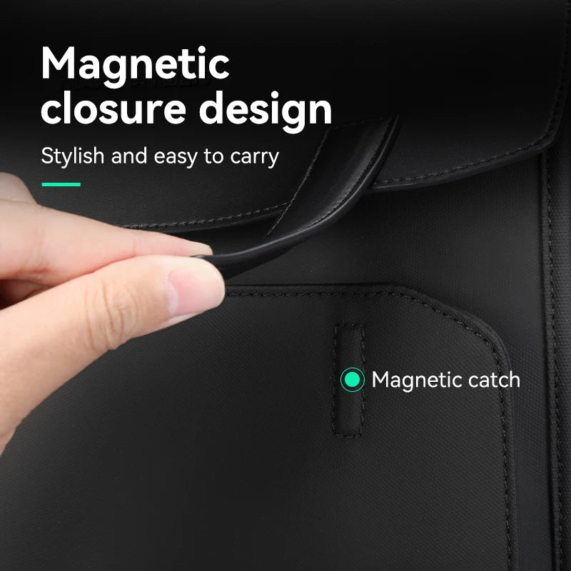 Mark Ryden Classic Business Work Black Leather Backpack 15.6 Inch Laptop Waterproof Bag School Bags Business bacbackpack for men