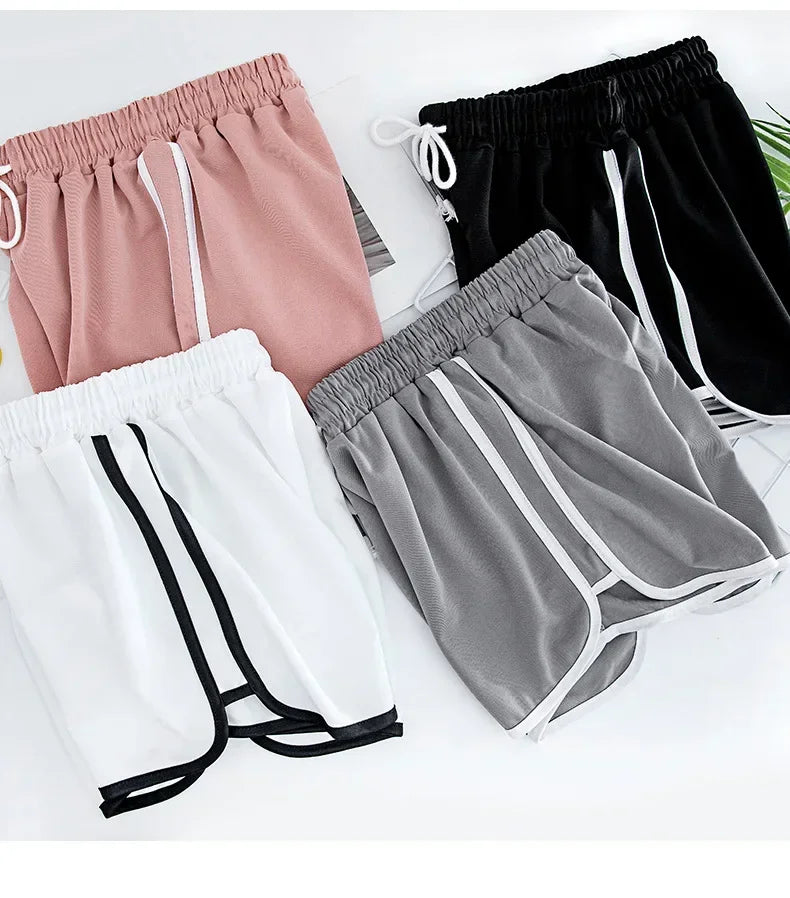 Summer Casual Bottoms Ladies Girl Shorts Streetwear Female Women Fitness Joggers Sports Running Breathable Plus Size Short Pants