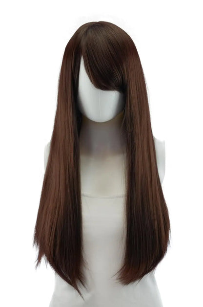 Cosplay Nyx Autumn Orange Long Straight Wig 28 Inches Long Straight wigs for Women Universal Cartoon Cosplay Wig Z80-24Dark Brown 24inches 1pc