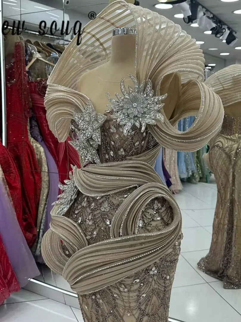 Gorgeous Dark Brown Evening Dress Plus Size African Women Wedding Guest Gowns Stunning 2025 Elegant Prom Party Gowns Customized Badiee Stylez