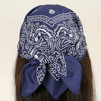 Bohemian Print Bandana Paisley Printed Headbands Hiphop Kerchief Outdoor Unisex Headband Wrist Wraps Face Mask Handkerchief