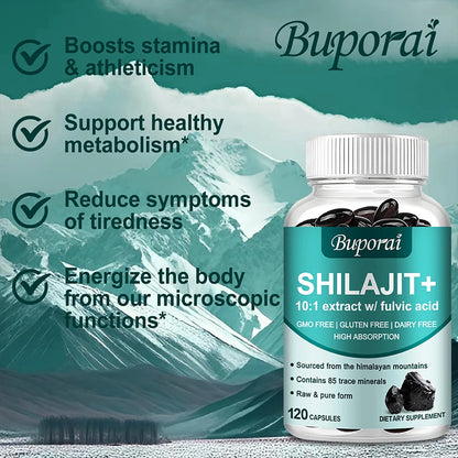Shilajit - Brain, Focus, Memory and Immune Health, Reduce Fatigue and Improve Endurance