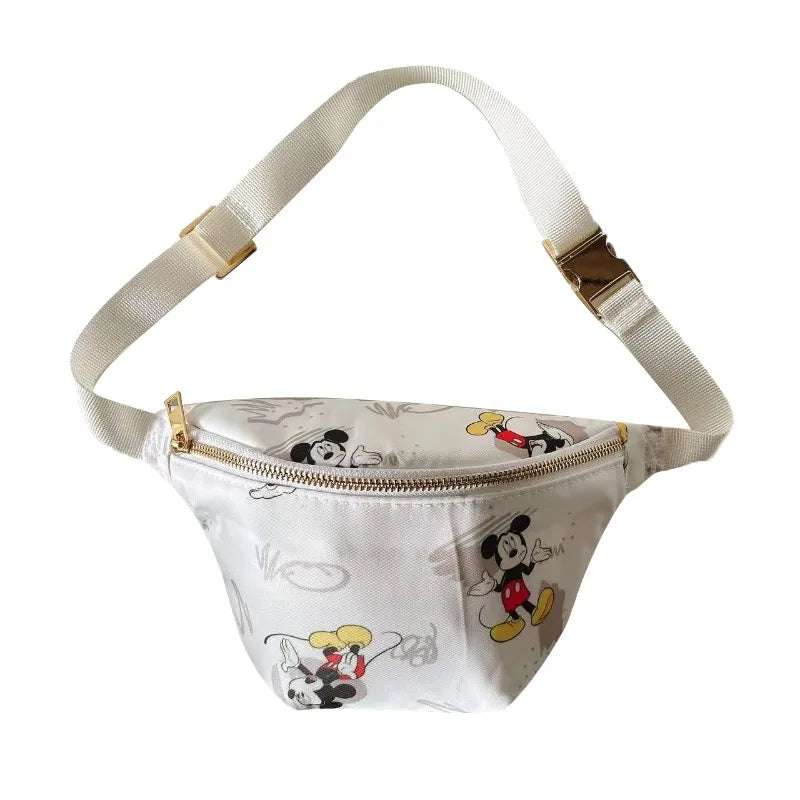Disney Mickey New Women's Waist Bag Luxury Brand Fashion Women's Messenger Bag Cartoon Cute Women's Chest Bag High Quality 28-15.3-7.5cm 5