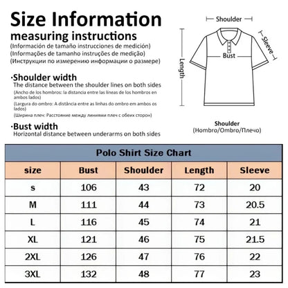 Men's Summer Striped Polo Shirt - Oversized Short Sleeve Sportswear | Confident Style for Every Occasion