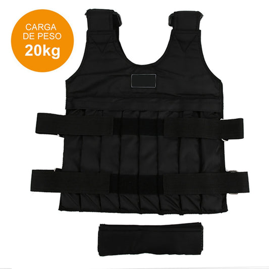 20kg Weighted Vest with 16 Pouches for Sand or Steel Plates, Perfect for Losing Weight and Enhancing Exercise Performance Default Title