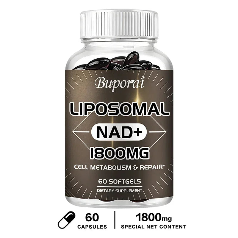 Liposomal NAD - Heart & Brain Function, Longevity, Aging Defense, Cellular Energy 60 Capsules