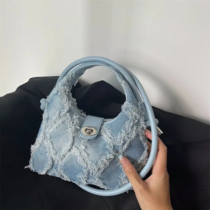 2024 New Designer Single Shoulder Bag Women Fashion Chain Crossbody Bags For Women Brand Ladies Handbags And Purses blue1 Mini(Max Length<20cm) CHINA