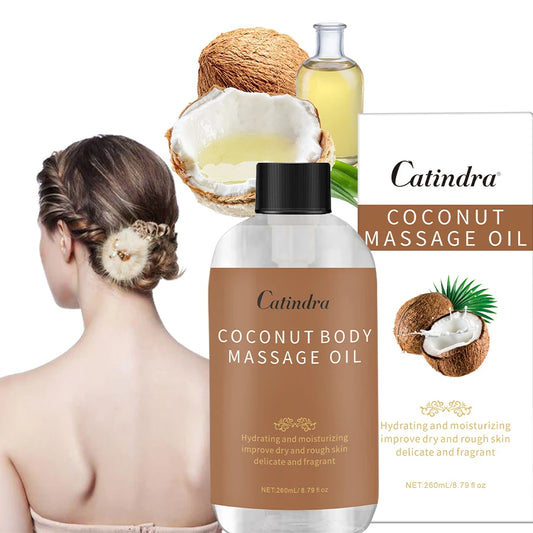 Catindra Body Smooths Skin Coconut Massage Oil Replenish Collagen Skin Tightening Moisturizing Firming Body Cleansing Essence