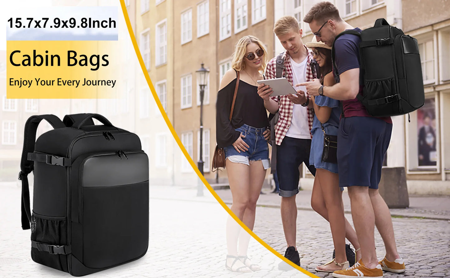 Geestock ryanair 40x25x20 Aircraft Backpack Multifunctional Travel Backpack CarryOn Cabin Luggage Waterproof 14" Laptop Backpack