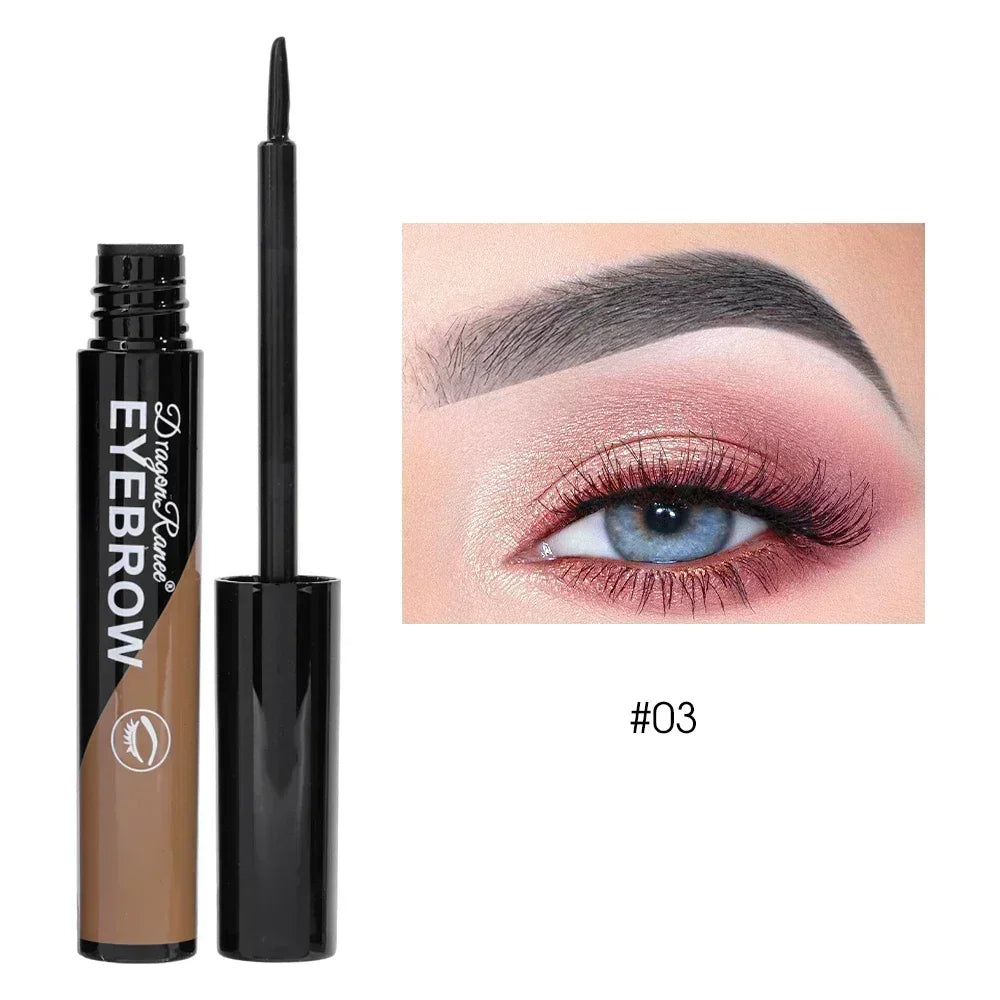 Waterproof Peel Off Eyebrow Gel Semi-Permanent Eye Brow Enhancer Tattoo Tint Long-lasting Black Brown Dye Eyebrow Cream Cosmetic B03 Grey