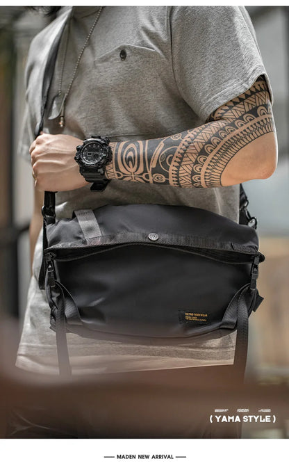 Maden Outdoor Large Capacity Crossbody Bags Men's Multifunctional Hiking Cycling Travel Adjustable Strap Shoulder Messenger Bag