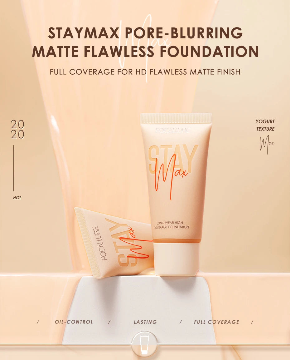 Wholesale FOCALLURE Waterproof Liquid Foundation Cream Full Coverage Oil-control Long-lasting Face Concealer Base Cosmetics