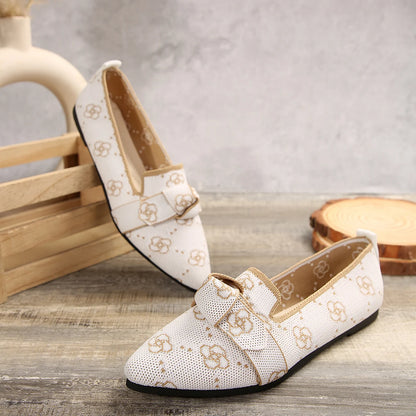 Women Flats Loafers Bowknot Pointed Toe Mesh Casual Shoes Comfort Walkers Ladies Light Lace Up Soft Sole Flats Zapatos De Mujer