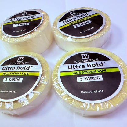 Walker Tape Ultra Hold Hair System Tape 3 YARDS 0.8/1.0/1.2/2.0cm para extensiones de cabello adhesives perruque glue