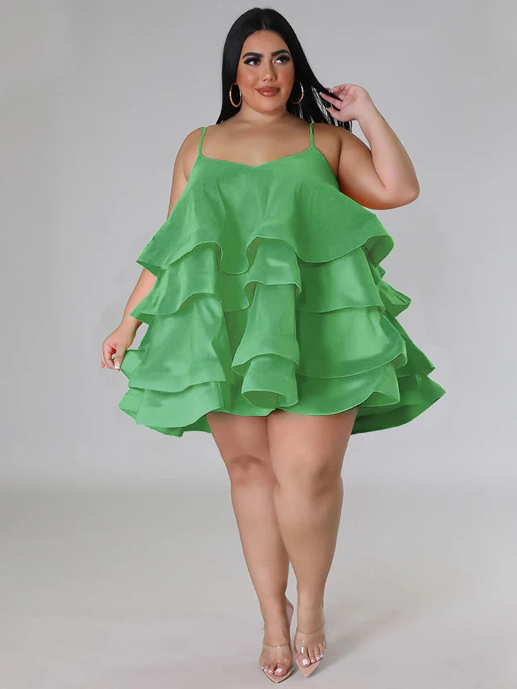 Elegant Chic Large Women Dresses Satin Summer Sexy Party Dress Strap Sleeveless Loose Plus Size Dresses Wholesale Dropshipping Turquoise