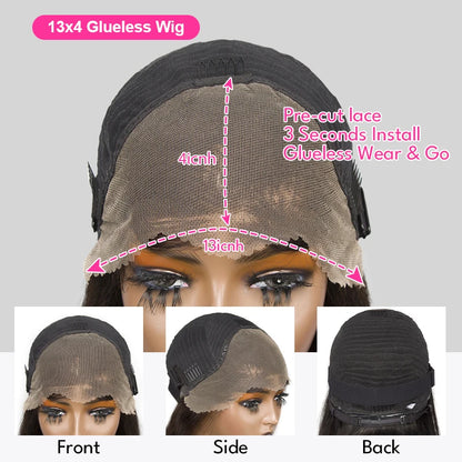 Short Bob Deep Wave Lace Frontal Wig PrePlucked 13x4 13x6 Lace Front Wig Peruvian Curly Human Hair Bob Wigs For Women and Girls Badiee Stylez