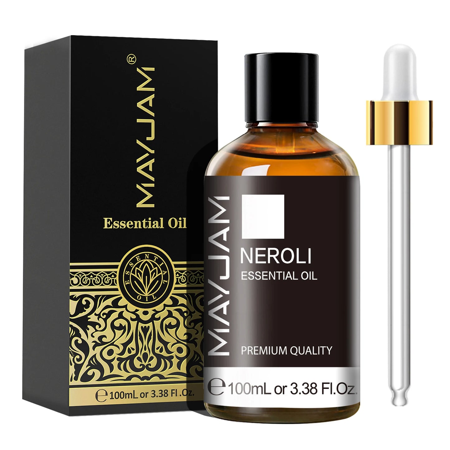 MAYJAM 1PCS 100ML Essential Oil with Dropper Sandalwood Lavender Eucalyptus Vanilla Aroma Oil For Humidifier Scent Candle Burner - Badiee Stylez