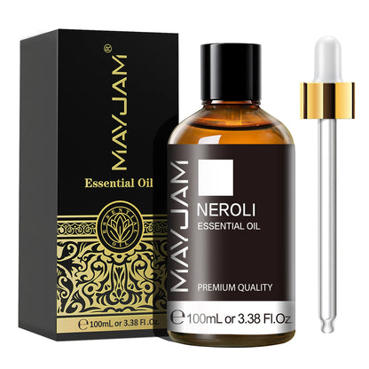 MAYJAM 1PCS 100ML Essential Oil with Dropper Sandalwood Lavender Eucalyptus Vanilla Aroma Oil For Humidifier Scent Candle Burner - Badiee Stylez